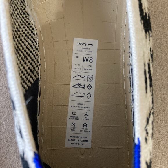 Rothy's The Espadrille Natural Hemp Flats Sz 8 Sandy Cat Missing Ankle Ribbon - Picture 8 of 8